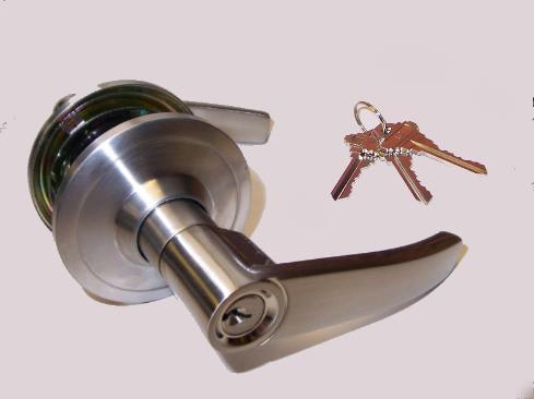 New case - 24 silver finish commercial entry door knobs 