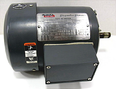 New lincoln 1/2HP 3PH 208/230/460V tefc ac motor TF5336