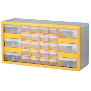 Part bin storage cabinet akro mil 26 dwr yellow 10726