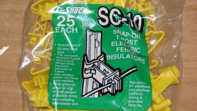 Sc-10 fi-shock electric fence post insulators snap-on