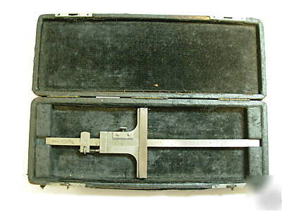 Starett no. 448 depth gauge micrometer w/ case