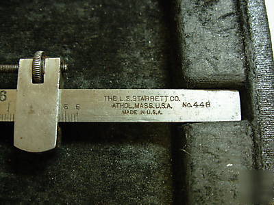 Starett no. 448 depth gauge micrometer w/ case