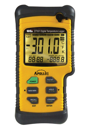 Uei DT301 apollo series digital thermometer w/logging
