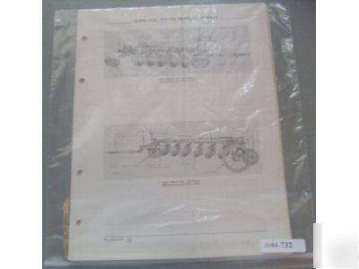 John deere tractor drawn 155 156 disk plow parts manual