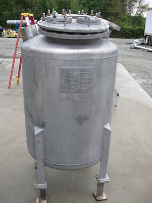 100 gal nooter 316 stainless steel pressure tank 