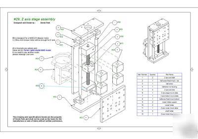 Ball screw/linear slide/mount/shaft/stage