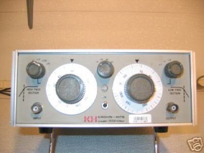 Kh krohn hite model 3550 filter