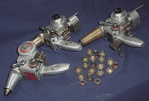 Lot of 3 ceramic oxide spray guns