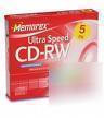 Memorex cd-rw discs ultraspeed 700MB -24X 80 10 pk. sl