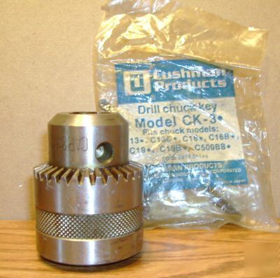 New cushman 1/2 drill chuck bridgeport 6JT w key