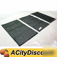 Used 3 rubber no slip floor mats 59