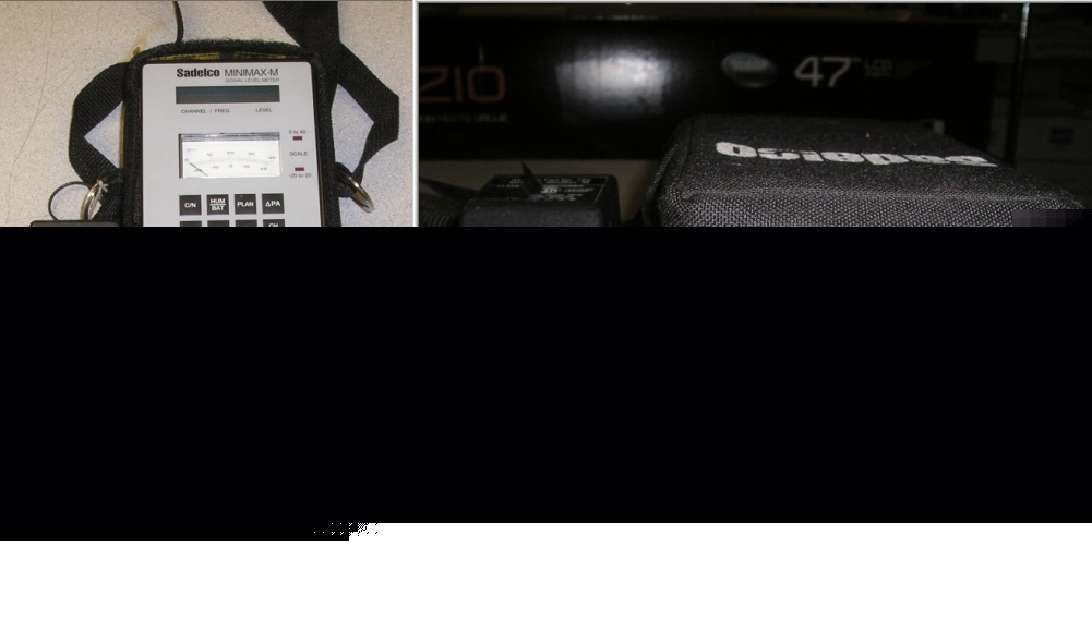 * sadelco minimax M800 catv/rf cable signal level test