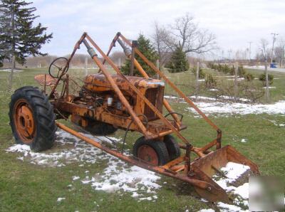 Allis chalmers 1942 wc farm tractor with manure bucket