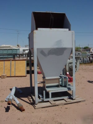 Bag dump station with acrison feeder.