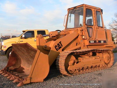 Cat 953B crawler dozer loader cab heat air runs well