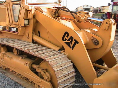 Cat 953B crawler dozer loader cab heat air runs well