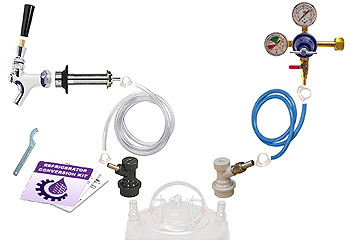 Home brew kegerator conversion kit keg beer tap shck-nt