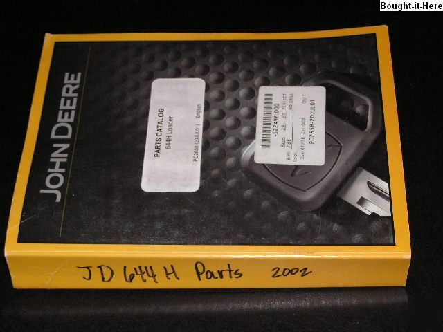 John deere 644H loader parts catalog PC2658