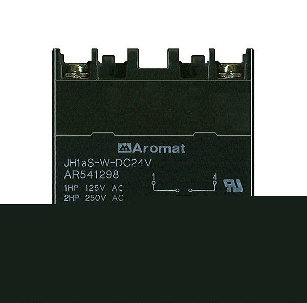 Lot (7) aromat JH1AS 30 amp 24 vdc sealed relays