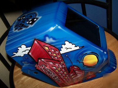 New hip hop airbrushed jackson welding shield helmet