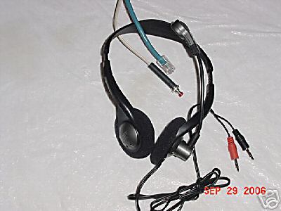 New icom 706 headset ham mobile amateur radio vox & ptt 