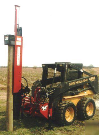 Worksaver hpd-24HSS/p skidsteer post driver/pounder