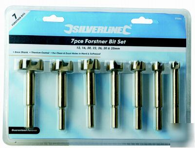 7 piece titanium forstner,wood drill bit set(12-35MM)