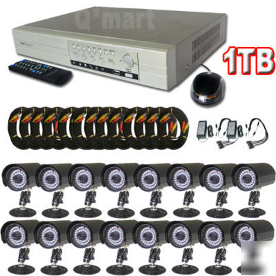 Cctv net 16 ch dvr completed security ir cameras system