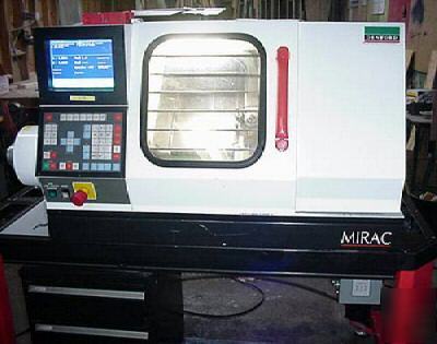 Cnc lathe,denford mirac compact with discs & manuals 