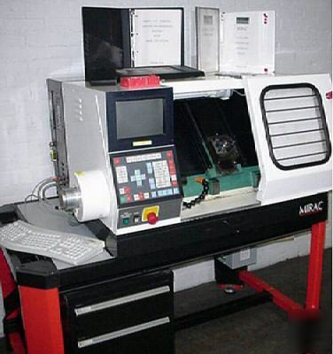 Cnc lathe,denford mirac compact with discs & manuals 