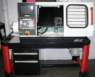 Cnc lathe,denford mirac compact with discs & manuals 