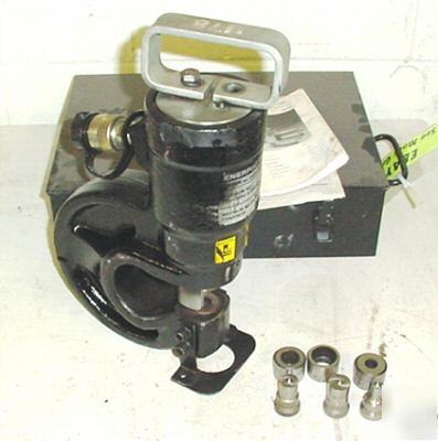 Enerpac sp-35 hydraulic punch w/ dies 35 ton nice 