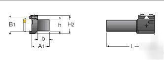 Iscar ubhcl-31.7-32 holder for grooving/parting blades