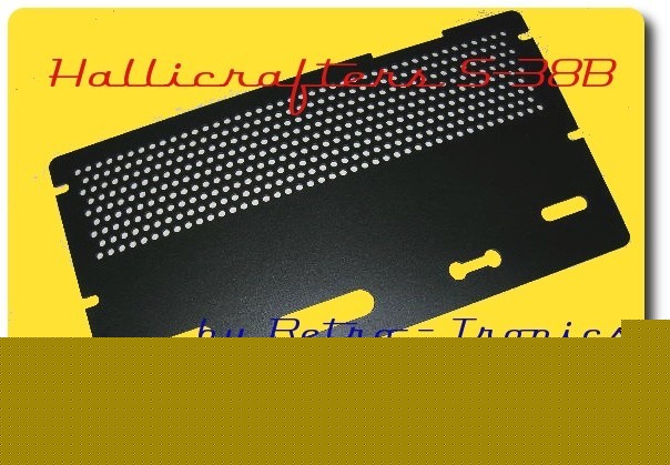 Reproduction radio back: hallicrafters s-38B