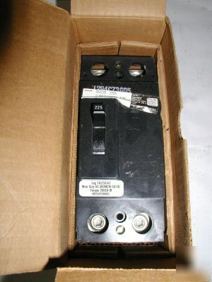 New crouse hinds circuit breaker 225 amp ca ED222W 2 p