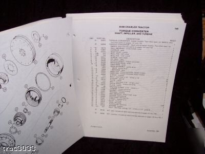 Original case 850B crawler tractor parts manual