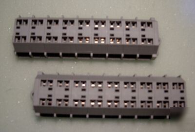 2-wago 9 section/4 conductor terminal blocks