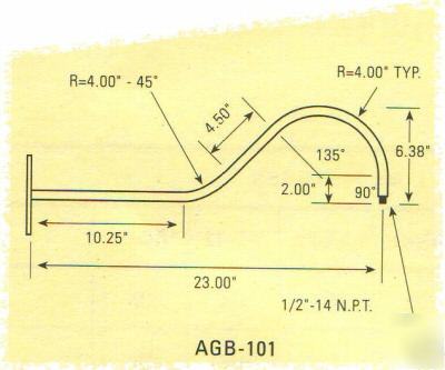 Ark lighting aa-9 industrial reflector and gooseneck