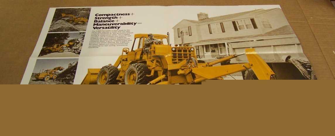 International ih 1972 hough h-60B pay loader brochure