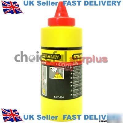 New brand stanley red chalk refill 225G 1-47-804