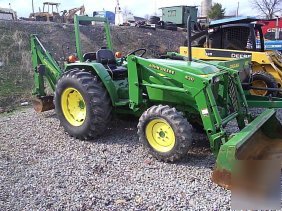 24: john deere 990 tractor 4WD/loader/backhoe