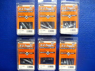 (60) toggle bolts e-z toggle self-drilling, usa