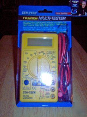 Digital readout hand held 7 function multi-tester