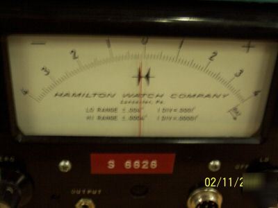 Hamilton watch company electronic indicator display 