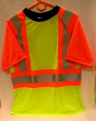 High visibility reflective mesh t-shirt size xl