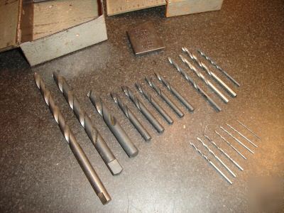 Machinist tools big listing of drill bits , drills