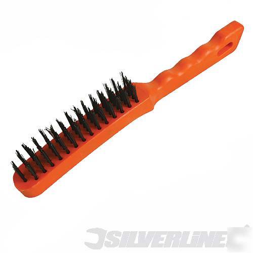 New 4 row wire brush plastic handle 598469