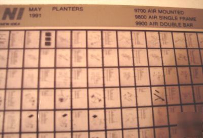 New idea 9700-9900 planter parts catalog micro fiche