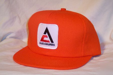 New orange allis-chalmers tractor hat cap hard to find 