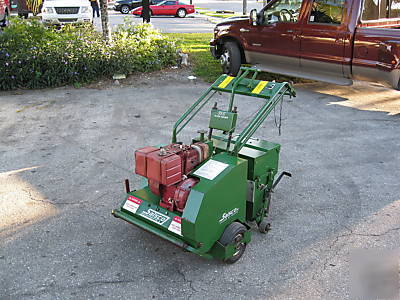 Salsco 355 slicer seeder dethacher lawn renovation